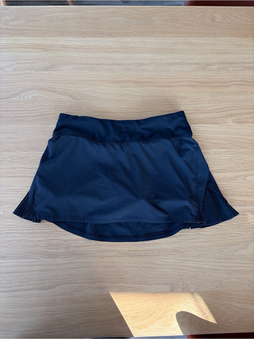 Lululemon Play Off The Pleats Skirt Women 6 Black Athleisure Tennis Skort Preppy
